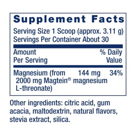 Life Extension Neuro-Mag Magnesium L-Threonate Powder (Tropical Punch) - Ultra-Absorbable - Supports Memory, Focus, Cognitive Function & Mood - Gluten No, Non-GMO, Vegetarian (30 Servings) Life Extension Neuro-Mag Magnesium L-Threonate Powder (Tropical Punch) - Ultra-Absorbable - Supports Memory, Focus, Cognitive Function & Mood - Gluten No, Non-GMO, Vegetarian (30 Servings)