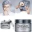 Temporary Silver Gray Hair Spray Color, Luxury Coloring Mud Grey Hair Dye Wax,Washable Treatment Hair Color Wax with All Day Hold works on white hair/non-pigmented hair for Party, Cosplay (1, Gray)