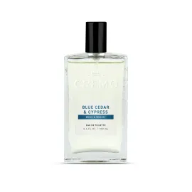 Cremo Cologne for Men - Blue Cedar & Cypress Mens Cologne Spray- A Woodsy Scent with Notes of Lemon Leaf, Cypress and Cedar, Fragrances For Men, 3.4 Fl Oz