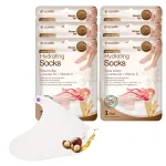 Epielle Hydrating Foot Masks, 6 Pairs Moisturizing Socks for Dry, Cracked Feet, Restores and Softens Skin with Jojoba Oil and Shea Butter, Korean Skincare, Mother\'s Day Gifts, Teacher\'s Appreciation