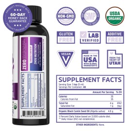 Zhou Organic Black Seed Oil - Black Cumin Seed Oil Cold Pressed, Nigella Sativa, Pure Unrefined Blackseed Liquid, Premium Supplement for Health with Thymoquinone, Omega 3 6 9 - 8 Fl Oz (Pack of 1) Zhou Organic Black Seed Oil - Black Cumin Seed Oil Cold Pressed, Nigella Sativa, Pure Unrefined Blackseed Liquid, Premium Supplement for Health with Thymoquinone, Omega 3 6 9 - 8 Fl Oz (Pack of 1)