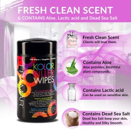 Framar Kolor Killer Wipes - Hair Dye Remover For Skin, Hair Color Remover For Dyed Hair, Gentle on Skin, Pleasant Scent - Wipes Dispenser of 100 Framar Kolor Killer Wipes - Hair Dye Remover For Skin, Hair Color Remover For Dyed Hair, Gentle on Skin, Pleasant Scent - Wipes Dispenser of 100