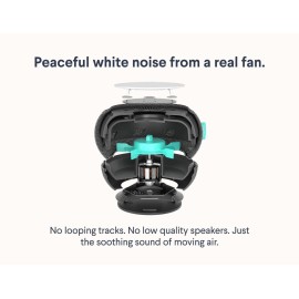 SNOOZ Smart White Noise Sound Machine - Real Fan Inside for Non-Looping White Noise, Sleep Aid for Adults, Travel, Sleeping, Bedroom, Portable, Baby Registry Essential - Cloud