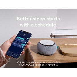 SNOOZ Smart White Noise Sound Machine - Real Fan Inside for Non-Looping White Noise, Sleep Aid for Adults, Travel, Sleeping, Bedroom, Portable, Baby Registry Essential - Cloud