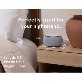 SNOOZ Smart White Noise Sound Machine - Real Fan Inside for Non-Looping White Noise, Sleep Aid for Adults, Travel, Sleeping, Bedroom, Portable, Baby Registry Essential - Cloud