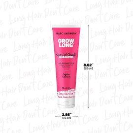 Marc Anthony Strengthening Biotin Shampoo, Grow Long Anti-Frizz, Anti-Breakage & Nourishing Formula For Split Ends - Vitamin E, Caffeine & Ginseng for Dry & Damaged Hair