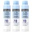 Neutrogena Ultra Sheer Body Mist Sunscreen Spray, Broad Spectrum SPF 70, Lightweight Spray Sunscreen, Non-Greasy & Water Resistant, Oil-Free & Non-Comedogenic UVA/UVB, 5 oz, Pack of 3