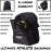 Athletico National Soccer Bag - Backpack for Soccer, Basketball & Football Includes Separate Cleat and Ball Holder (Black)