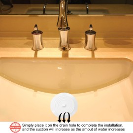 V-TOP Tub Stopper 2 Pack, 6 inches Large Silicone Drain Plug Hair Stopper Flat Suction Cover for Kitchen Gadgets Bathroom Accessories and Laundry V-TOP Tub Stopper 2 Pack, 6 inches Large Silicone Drain Plug Hair Stopper Flat Suction Cover for Kitchen Gadgets Bathroom Accessories and Laundry