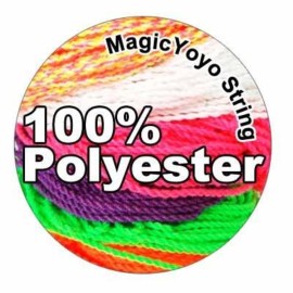 MAGICYOYO 100% Polyester Professional Yoyo Strings for Responsive and Non Responsive Yoyos - Pack of 25,Blue, Green, White,Yellow, Orange MAGICYOYO 100% Polyester Professional Yoyo Strings for Responsive and Non Responsive Yoyos - Pack of 25,Blue, Green, White,Yellow, Orange