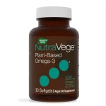 Nature\'s Way NutraVege Plant Based Omega-3, Heart Health and Eye and Brain Function*, 30 Vegan Softgels