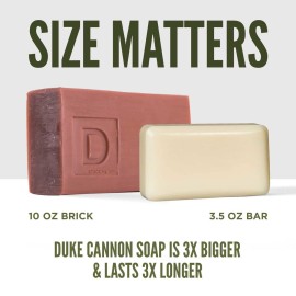 Duke Cannon Supply Co. Big Brick of Soap - Superior Grade, Extra Large Men\'s Bar Soap with Masculine Scents, Body Soap, All Skin Types, 10 oz Duke Cannon Supply Co. Big Brick of Soap - Superior Grade, Extra Large Men\'s Bar Soap with Masculine Scents, Body Soap, All Skin Types, 10 oz