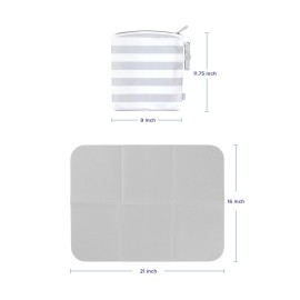 Ubbi On-the-Go Changing Mat with Carrying Bag, Soft and Comfortable Diaper Bag Accessory Must Have for Newborns, Easy to Clean, Portable Changing Pad, Gray Ubbi On-the-Go Changing Mat with Carrying Bag, Soft and Comfortable Diaper Bag Accessory Must Have for Newborns, Easy to Clean, Portable Changing Pad, Gray
