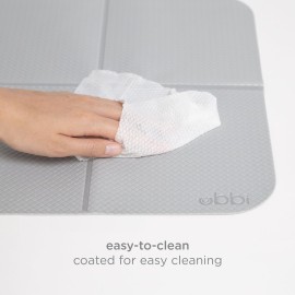 Ubbi On-the-Go Changing Mat with Carrying Bag, Soft and Comfortable Diaper Bag Accessory Must Have for Newborns, Easy to Clean, Portable Changing Pad, Gray Ubbi On-the-Go Changing Mat with Carrying Bag, Soft and Comfortable Diaper Bag Accessory Must Have for Newborns, Easy to Clean, Portable Changing Pad, Gray