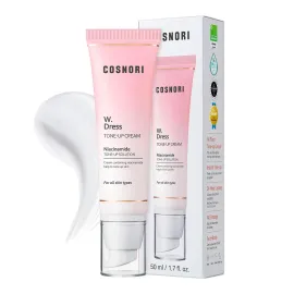 COSNORI W. Dress Tone-up Cream -Quick Skin Tone Balancer - Evens Out Complexion - No Makeup Natural Look - Long-Lasting Hydrating & Sebum Control Face and Body - Vegan, No Animal Tested - 1.7 fl. oz.