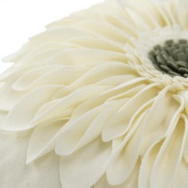 OiseauVoler 3D Sunflower Handmade Throw Pillow Covers Decorative Floral Pillowcases Cushion Covers for Couch Living Room Home Decor Creamy White 18x18 Inches OiseauVoler 3D Sunflower Handmade Throw Pillow Covers Decorative Floral Pillowcases Cushion Covers for Couch Living Room Home Decor Creamy White 18x18 Inches