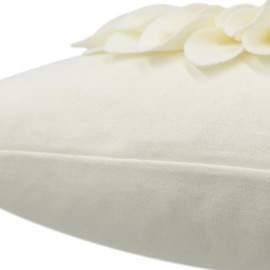 OiseauVoler 3D Sunflower Handmade Throw Pillow Covers Decorative Floral Pillowcases Cushion Covers for Couch Living Room Home Decor Creamy White 18x18 Inches OiseauVoler 3D Sunflower Handmade Throw Pillow Covers Decorative Floral Pillowcases Cushion Covers for Couch Living Room Home Decor Creamy White 18x18 Inches