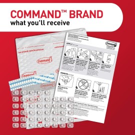 Command Indoor Mini Light Clips, Damage Free Hanging Christmas Light Clips, Mini Wall Clips for Hanging Indoor Christmas Decorations, Lights and Cables, 45 Clear Clips and 54 Command Strips