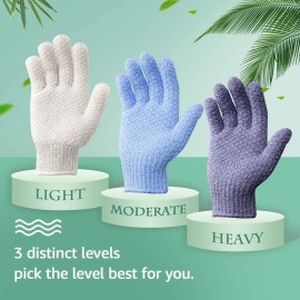 Evridwear Exfoliating Dual Texture Bath Gloves for Shower, Spa, Massage and Body Scrubs, Dead Skin Cell Remover, Gloves with Hanging Loop (1 Pair Heavy Glove) Evridwear Exfoliating Dual Texture Bath Gloves for Shower, Spa, Massage and Body Scrubs, Dead Skin Cell Remover, Gloves with Hanging Loop (1 Pair Heavy Glove)