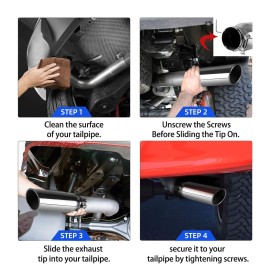 AUTOSAVER88 3 Inch Inlet Exhaust Tip, 3 Inlet 4 Outlet 12 Overall Length Chrome-Plated Finish Stainless Steel Exhaust Tail Tip for 3-Inch Outer Diameter Tailpipe, Bolt/Clamp-On Design, Universal AUTOSAVER88 3 Inch Inlet Exhaust Tip, 3 Inlet 4 Outlet 12 Overall Length Chrome-Plated Finish Stainless Steel Exhaust Tail Tip for 3-Inch Outer Diameter Tailpipe, Bolt/Clamp-On Design, Universal