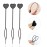 MagiDeal Quick Beader for Loading Beads/Automatic Hair Beader (6 Pack, Black)
