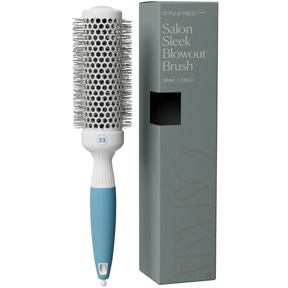 Professional Round Brush for Blow Drying - Small Ceramic Ionic Thermal Barrel Brush for Sleek, Precise Heat Styling and Salon Blowout - Lightweight Round Hair Brush (Barrel 1.3 inch, Bristle 2 Inch) Professional Round Brush for Blow Drying - Small Ceramic Ionic Thermal Barrel Brush for Sleek, Precise Heat Styling and Salon Blowout - Lightweight Round Hair Brush (Barrel 1.3 inch, Bristle 2 Inch)