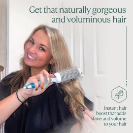 Professional Round Brush for Blow Drying - Small Ceramic Ionic Thermal Barrel Brush for Sleek, Precise Heat Styling and Salon Blowout - Lightweight Round Hair Brush (Barrel 1.3 inch, Bristle 2 Inch) Professional Round Brush for Blow Drying - Small Ceramic Ionic Thermal Barrel Brush for Sleek, Precise Heat Styling and Salon Blowout - Lightweight Round Hair Brush (Barrel 1.3 inch, Bristle 2 Inch)