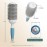 Medium Round Brushing Brush - Ceramic Hair Brush for a Smooth Salon Style Look - Professional Brushing Brush Ideal for All Hair Types - 43 mm