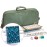 Yellow Mountain Imports American Mahjong Set, Oceana with Heather Teal Soft Case - All-in-One Racks with Pushers, Wright Patterson Scoring Coins, Dice, & Wind Indicator