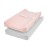 TILLYOU Changing Pad Cover Set in Soft Jersey Material Diaper Changing Table Sheets - Fits 32/34\'\'x16 Contoured Pad for Babies,Peachy Pink & Lt Gray