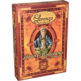 CMON Lorenzo il Magnifico: Houses of Renaissance Expansion | Strategy Board Game for Teens and Adults| Ages 14 and up | 2 to 5 Players | Average Playtime 60 to 120 Minutes | Made by Cranio Creations