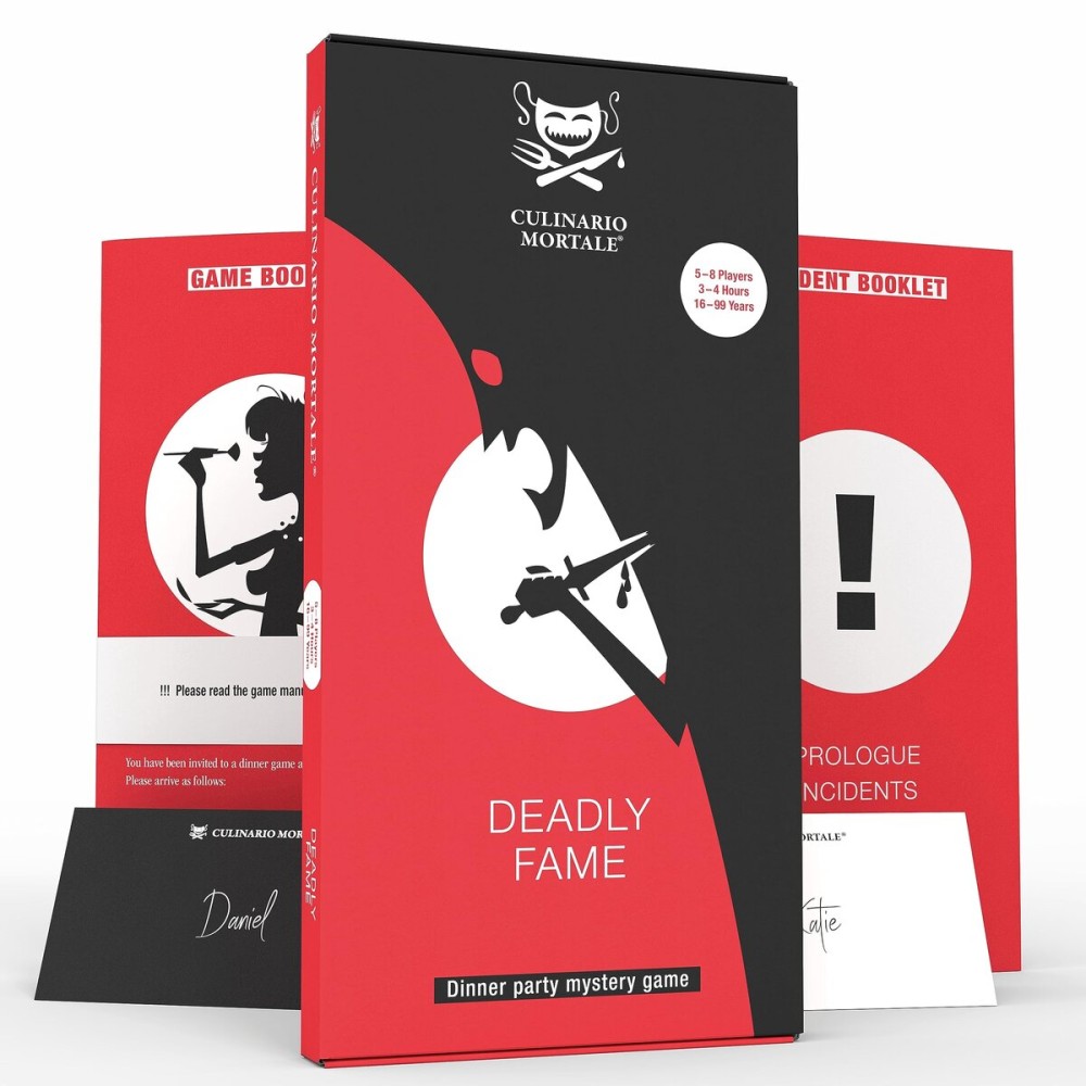 Deadly Fame - A Modern Murder Mystery Dinner Party Game for 5-8 Players