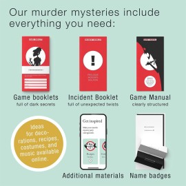 Deadly Fame - A Modern Murder Mystery Dinner Party Game for 5-8 Players