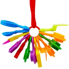 FRIMOONY Dough Tools Set for Kids, Various Plastic Molds, Assorted Colors, 45 Pieces FRIMOONY Dough Tools Set for Kids, Various Plastic Molds, Assorted Colors, 45 Pieces