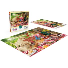 Buffalo Games - Steve Read - Picnic Raiders - Large Piece Jigsaw Puzzle For Adults - Challenging Puzzle Perfect for Game Nights - Finished Size is 21.25 x 15.00 Buffalo Games - Steve Read - Picnic Raiders - Large Piece Jigsaw Puzzle For Adults - Challenging Puzzle Perfect for Game Nights - Finished Size is 21.25 x 15.00