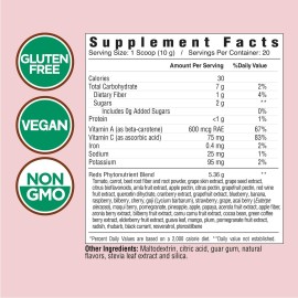 COUNTRY FARMS Super Reds, Energizing Polyphenol Superfood, 48 Super Fruits and Berries, Powerful Antioxidants and Polyphenols, Supports Energy, 20 Servings, Mixed Berry Flavor