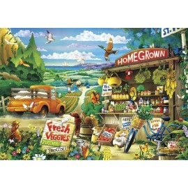Buffalo Games - Days to Remember - Country Road - 500 Piece Jigsaw Puzzle Multicolor, 21.25L X 15W Buffalo Games - Days to Remember - Country Road - 500 Piece Jigsaw Puzzle Multicolor, 21.25L X 15W