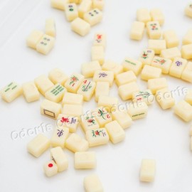 Odoria Dollhouse Mahjong Set Miniature: 1/12 Scale Chinese Mahjong Stone Game Set Traditional - Mini Doll House Accessories Plastic 180 Tiles Odoria Dollhouse Mahjong Set Miniature: 1/12 Scale Chinese Mahjong Stone Game Set Traditional - Mini Doll House Accessories Plastic 180 Tiles