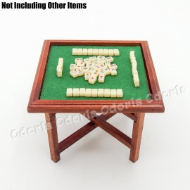 Odoria Dollhouse Mahjong Set Miniature: 1/12 Scale Chinese Mahjong Stone Game Set Traditional - Mini Doll House Accessories Plastic 180 Tiles Odoria Dollhouse Mahjong Set Miniature: 1/12 Scale Chinese Mahjong Stone Game Set Traditional - Mini Doll House Accessories Plastic 180 Tiles