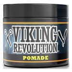 Viking Revolution Pomade for Men 4oz - Firm Strong Hold & High Shine for Classic Styling - Water Based & Easy to Wash Out (Firm, 1 Pack)