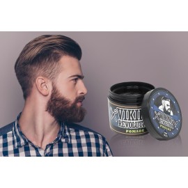 Viking Revolution Pomade for Men 4oz - Firm Strong Hold & High Shine for Classic Styling - Water Based & Easy to Wash Out (Firm, 1 Pack) Viking Revolution Pomade for Men 4oz - Firm Strong Hold & High Shine for Classic Styling - Water Based & Easy to Wash Out (Firm, 1 Pack)