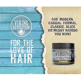 Viking Revolution Pomade for Men 4oz - Firm Strong Hold & High Shine for Classic Styling - Water Based & Easy to Wash Out (Firm, 1 Pack) Viking Revolution Pomade for Men 4oz - Firm Strong Hold & High Shine for Classic Styling - Water Based & Easy to Wash Out (Firm, 1 Pack)