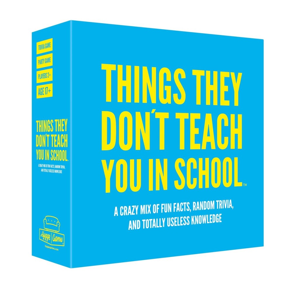 Hygge Games Things They Don\'t Teach You in School Party Trivia Game Hygge Games Things They Don\'t Teach You in School Party Trivia Game