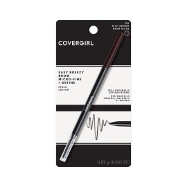 COVERGIRL - Easy Breezy Brow Micro-Fine + Define Pencil, Micro-fine tip, no sharpening required, Built-in spoolie-brush, 100% Cruelty-Free COVERGIRL - Easy Breezy Brow Micro-Fine + Define Pencil, Micro-fine tip, no sharpening required, Built-in spoolie-brush, 100% Cruelty-Free