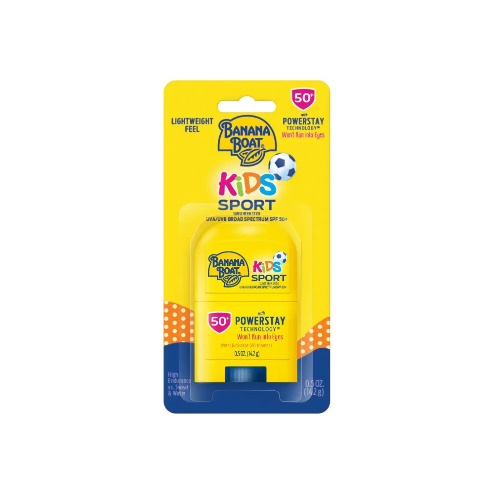 Banana Boat Sport Kids Sunscreen Stick SPF 50, 0.5oz | Travel Size Sunscreen for Kids, Childrens Sunblock SPF 50, Oxybenzone-Free, 0.5oz Banana Boat Sport Kids Sunscreen Stick SPF 50, 0.5oz | Travel Size Sunscreen for Kids, Childrens Sunblock SPF 50, Oxybenzone-Free, 0.5oz