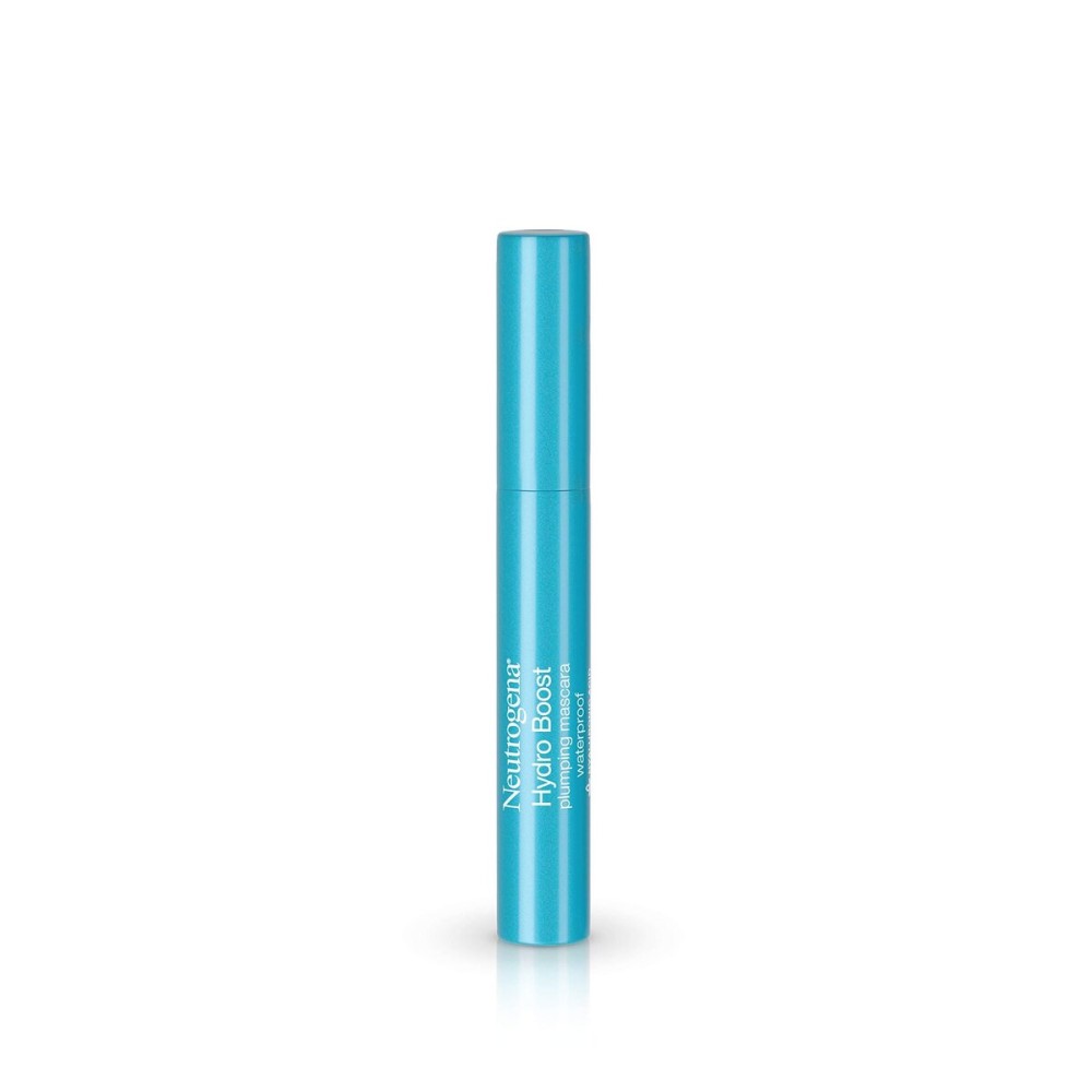 Neutrogena Hydro Boost Waterproof Plumping Mascara Enriched with Hydrating Hyaluronic Acid, Vitamin E, and Keratin for Dry or Brittle Lashes, Black 07,.21 oz