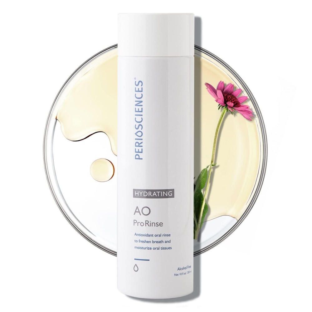 PerioSciences AO ProRinse Hydrating Oral Rinse with Antioxidants - Moisturizing Mouth Rinse for Gum Health & Oral Care - Fluoride-Free Mouthwash for Dry Mouth Sensations (10 Fl Oz / 300ml) PerioSciences AO ProRinse Hydrating Oral Rinse with Antioxidants - Moisturizing Mouth Rinse for Gum Health & Oral Care - Fluoride-Free Mouthwash for Dry Mouth Sensations (10 Fl Oz / 300ml)