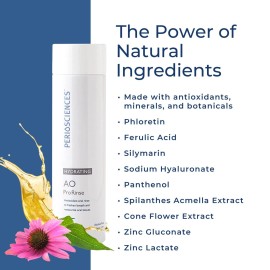PerioSciences AO ProRinse Hydrating Oral Rinse with Antioxidants - Moisturizing Mouth Rinse for Gum Health & Oral Care - Fluoride-Free Mouthwash for Dry Mouth Sensations (10 Fl Oz / 300ml) PerioSciences AO ProRinse Hydrating Oral Rinse with Antioxidants - Moisturizing Mouth Rinse for Gum Health & Oral Care - Fluoride-Free Mouthwash for Dry Mouth Sensations (10 Fl Oz / 300ml)