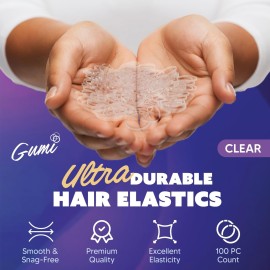 Gumi Clear Elastics 3/4 inch Hair Band Small Gumi Clear Elastics 3/4 inch Hair Band Small