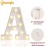 Pooqla LED Marquee Letter Lights Sign, Light Up Alphabet Letter for Home Party Wedding Decoration A